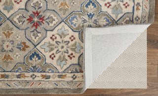 Rylan Transitional Floral & Botanical - Taupe/Ivory/Red