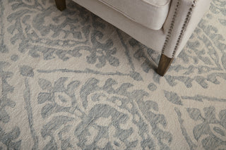 Belfort Traditional Floral & Botanical - Ivory/Gray