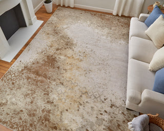 lifestyle The Rug Corner Feizy Waldor Modern Watercolor - Brown/Tan/Ivory  Waldor Modern Watercolor - Brown/Tan/Ivory