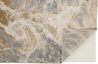 The Rug Corner Feizy Aura Modern Abstract - Ivory/Silver/Gold  