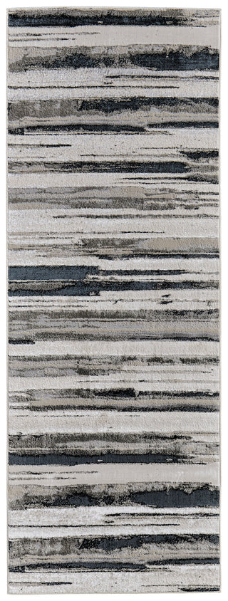 Micah Modern Abstract - Silver/Gray/Black