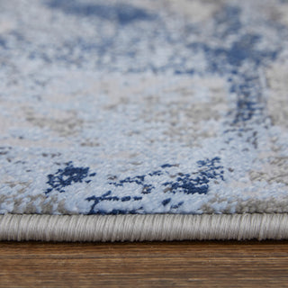 Gaspar Modern Abstract - Blue/Gray/White