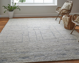 Navaro Modern Distressed - Ivory/Gray/Blue