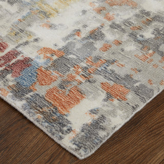 Braden Modern Abstract - Gray/Orange/Tan