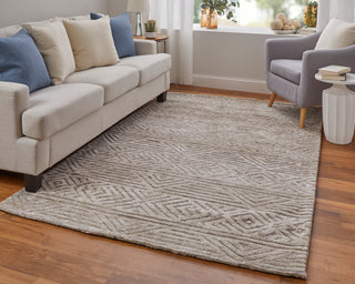 lifestyle The Rug Corner Feizy Colton Modern Geometric - Tan/Ivory/Brown  Colton Modern Geometric - Tan/Ivory/Brown