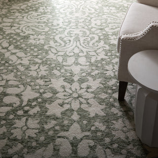 Belfort Traditional Floral & Botanical - Ivory/Green