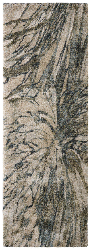 The Rug Corner Feizy Skyview Modern Abstract - Gray/Green/Ivory  
