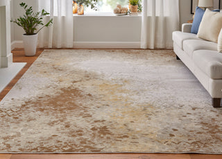 The Rug Corner Feizy Waldor Modern Watercolor - Brown/Tan/Ivory  Waldor Modern Watercolor - Brown/Tan/Ivory