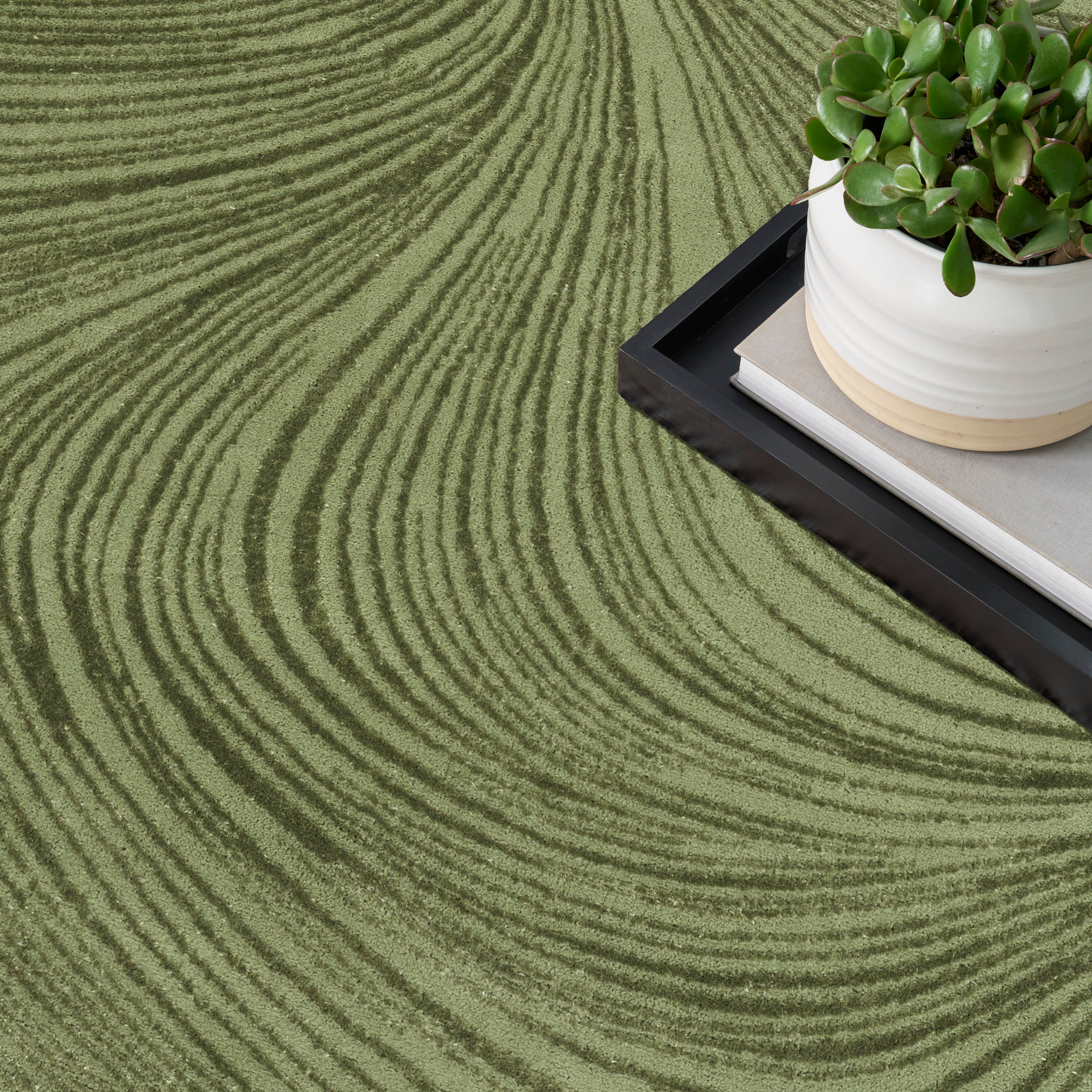 Central Park West CEP02 GREEN Area Rugs