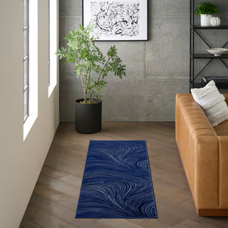 The Rug Corner DKNY Central Park West CEP02 NAVY Area Rugs  