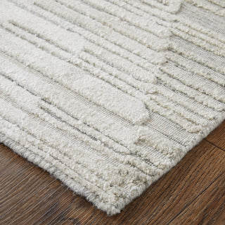 The Rug Corner Feizy Elias Modern Diamond - Ivory/Blue/Brown  Elias Modern Diamond - Ivory/Blue/Brown