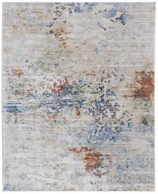 The Rug Corner Feizy Sonora Modern Abstract - Ivory/Blue/Red  