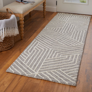 The Rug Corner Feizy Lytton Modern Geometric - Gray/Ivory  Lytton Modern Geometric - Gray/Ivory