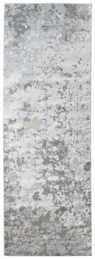 The Rug Corner Feizy Micah Modern Abstract - Silver/Gray/White  Micah Modern Abstract - Silver/Gray/White