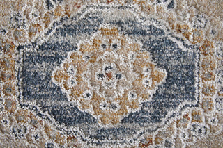 The Rug Corner Feizy Pasha Transitional Medallion - Ivory/Taupe/Blue  Pasha Transitional Medallion - Ivory/Taupe/Blue