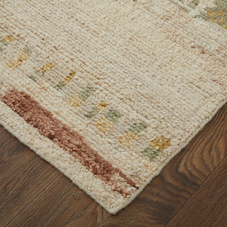 The Rug Corner Feizy Kasbah Modern Abstract - Tan/Red/Green  