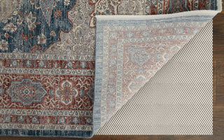 Marquette Transitional Medallion - Gray/Red/Blue