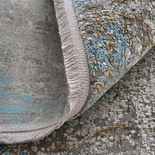The Rug Corner Feizy Cadiz Modern Abstract - Ivory/Blue/Gold  