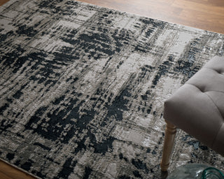 The Rug Corner Feizy Micah Modern Abstract - Black/White/Gray  