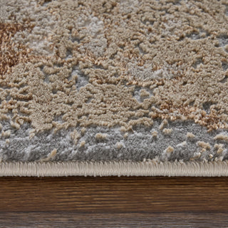 Aura Modern Abstract - Ivory/Gold/Gray