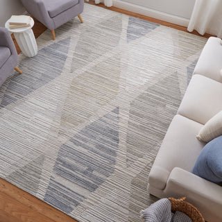 The Rug Corner Feizy Elias Modern Diamond - Ivory/Blue/Brown  Elias Modern Diamond - Ivory/Blue/Brown