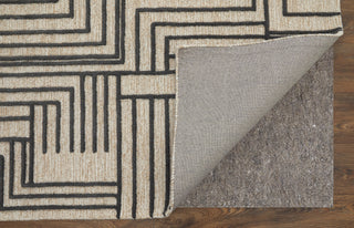The Rug Corner Feizy Gansett Modern Geometric - Tan/Brown  Gansett Modern Geometric - Tan/Brown