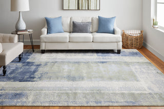Clio Modern Abstract - Blue/Green/Ivory