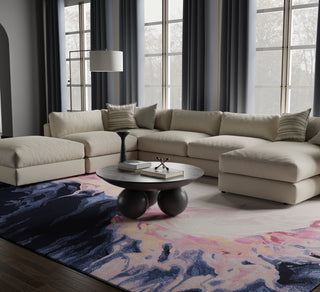 Kawai Modern Abstract - Pink/Blue/Ivory