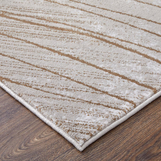 The Rug Corner Feizy Waldor Modern Abstract - Taupe/Brown/Silver  
