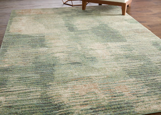Eden Modern Abstract - Green/Ivory/Brown