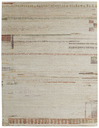 The Rug Corner Feizy Kasbah Modern Abstract - Tan/Red/Green  