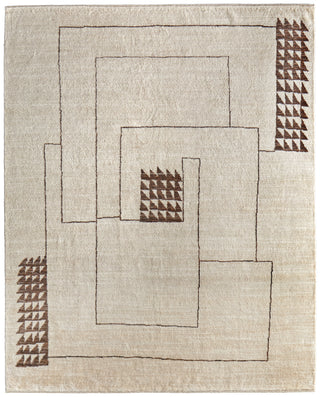 The Rug Corner Feizy Agape Modern Abstract - Ivory/Brown  