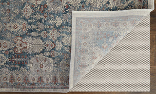 The Rug Corner Feizy Marquette Transitional Medallion - Blue/Ivory  