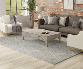 Belfort Traditional Floral & Botanical - Ivory/Gray
