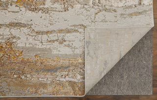 Aura Modern Abstract - Ivory/Gold/Brown
