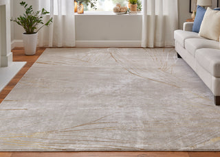 The Rug Corner Feizy Waldor Modern Abstract - Taupe/Brown/Silver  