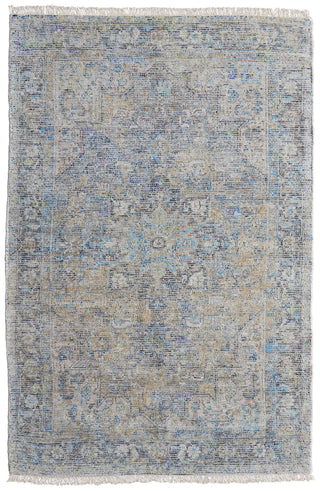 The Rug Corner Feizy Caldwell Transitional Distressed - Blue/Gray/Tan  
