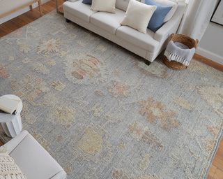 Grafton Transitional Floral & Botanical - Blue/Gray/Yellow