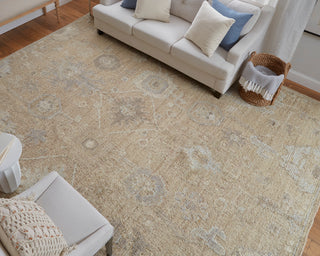 lifestyle The Rug Corner Feizy Grafton Transitional Floral & Botanical - Tan/Gray/Ivory  Grafton Transitional Floral & Botanical - Tan/Gray/Ivory