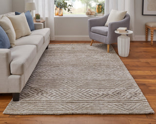 The Rug Corner Feizy Colton Modern Geometric - Tan/Ivory/Brown  Colton Modern Geometric - Tan/Ivory/Brown
