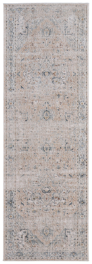 The Rug Corner Feizy Pasha Transitional Medallion - Ivory/Taupe/Blue  Pasha Transitional Medallion - Ivory/Taupe/Blue