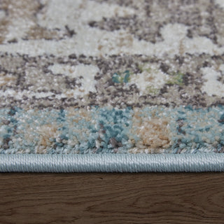 The Rug Corner Feizy Dartmouth Transitional Floral & Botanical - Blue/Ivory/Brown  