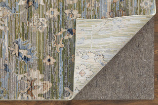Melrose Traditional Floral & Botanical - Green/Ivory/Blue