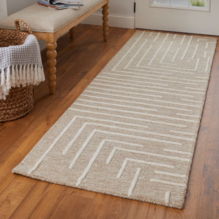 Fenner Transitional Geometric - Taupe/Ivory