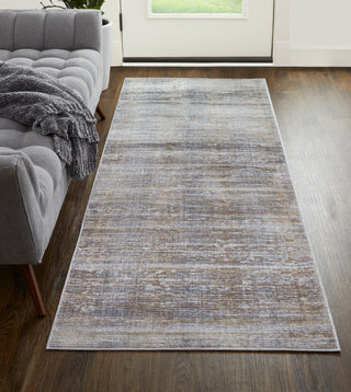 Laina Transitional Distressed - Taupe/Silver/Tan