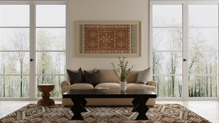 The Rug Corner Feizy Wallace Transitional Medallion - Brown/White  Wallace Transitional Medallion - Brown/White