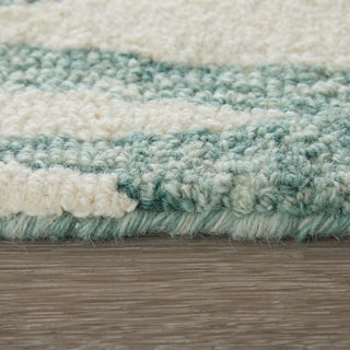 The Rug Corner Feizy Wallace Modern Chevron - Blue/White  Wallace Modern Chevron - Blue/White