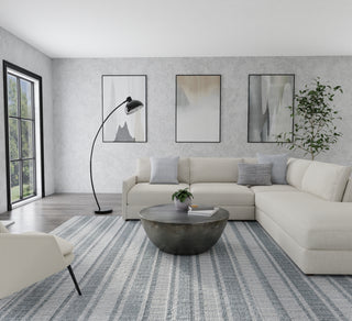 Aberdeen Modern Stripes - Gray/White