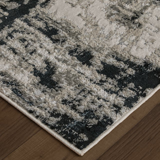 The Rug Corner Feizy Micah Modern Abstract - Black/White/Gray  