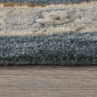 The Rug Corner Feizy Rylan Transitional Oriental - Gray/Ivory/Red  Rylan Transitional Oriental - Gray/Ivory/Red